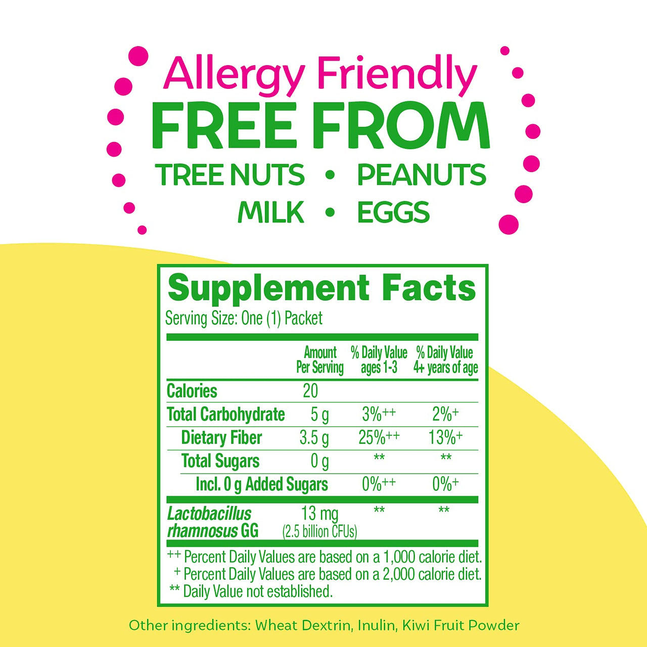 Culturelle Kids Probiotic + Fiber Packets (Ages 3+) - 24 Count - Digestive Health & Immune Support - Helps Restore Regularity (Packaging may vary)