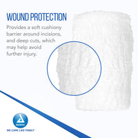 Thumbnail for Dynarex Krinkle Non Sterile Gauze Rolls - Ultra-Absorbent Rolled Bandage Wrap Dressing for Primary Wounds - Wound Care Supplies - 4.5
