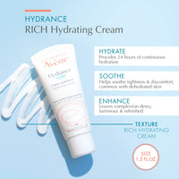 Thumbnail for Avène Hydrance RICH Hydrating Cream, Daily Face Moisturizer, Non-Comedogenic, 1.3 Oz
