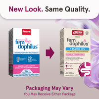 Thumbnail for Jarrow Formulas Fem-Dophilus Vaginal Probiotics 1 Billion CFU With 2 Science-Backed Strains, Dietary Supplement For Vaginal & Urinary Tract Support, 60 Capsules, 60 Day Supply, Shelf-Stable Probiotics