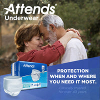 Thumbnail for Attends MCK22023101 - Adult Underwear Pull On Medium Disposable Heavy Absorbency