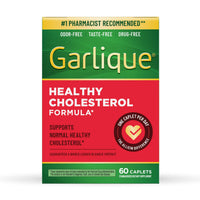 Thumbnail for Garlique Garlic Extract Supplement, Healthy Cholesterol Formula, Odorless & Vegan, 60 Caplets