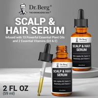 Thumbnail for Dr. Berg Scalp & Hair Serum (Improved Formula) with Vitamin D3 & E - Clinically Tested, Paraben- and Sulfate-Free Hair Oil for Women & Men - Includes Rosemary Oil, Castor Oil & Jojoba Oil - 2 Fl oz
