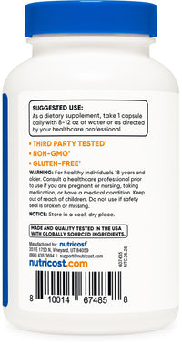 Thumbnail for Nutricost Boron Capsules 10mg, 240 Vegetarian Capsules, Gluten Free and Non-GMO