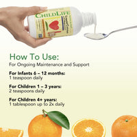 Thumbnail for CHILDLIFE ESSENTIALS Liquid Calcium Supplement for Kids - Baby Calcium with Magnesium, Zinc, and Vitamin D3 - Orange Flavor, 16 fl oz (1 Pack)