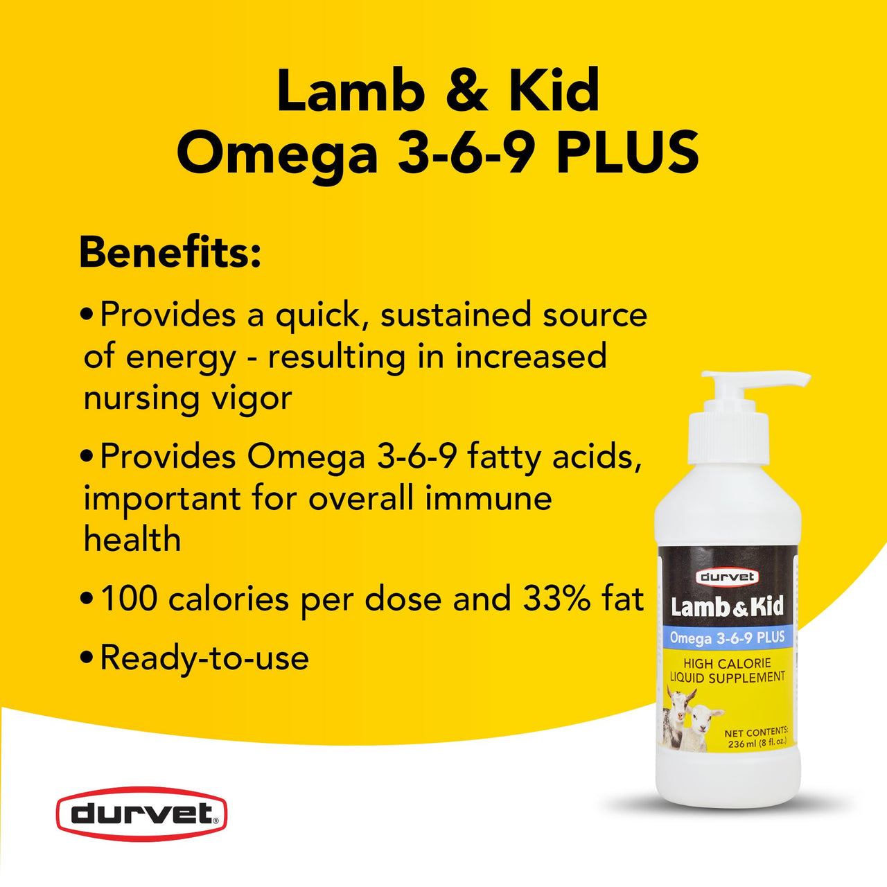 Lamb & Kid Omega 3-6-9 Plus - 8 Ounce