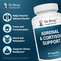 Thumbnail for Dr. Berg Adrenal & Cortisol Supplement New Formula - Adrenal Supplement & Cortisol Manager for Mood, Focus and Stress Support - Adrenal Supplements with Ashwagandha Extracts - 60 Capsules 3 Pack