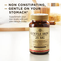 Thumbnail for Solgar Gentle Iron, 180 Vegetable Capsules - Ideal for Sensitive Stomachs - Non-Constipating - Red Blood Cell Supplement - Non GMO, Vegan, Gluten-Free, Dairy Free, Kosher - 180 Servings