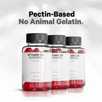 Thumbnail for Codeage Vitamin D3 Gummy Vitamins, Vitamin D3 5000 IU Gummies Cholecalciferol 125 mcg - 2-Month Supply - Soft Pectin-Based, Animal Gelatin-Free Vitamins Gummy, Strawberry, Gluten-Free - 60 Gummies