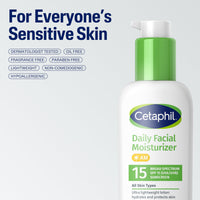 Thumbnail for Cetaphil Daily Facial Moisturizer SPF 15, 4 Fl Oz, Gentle Facial Moisturizer for Dry to Normal Skin Types, No Added Fragrance, Pack of 2, (Packaging May Vary)