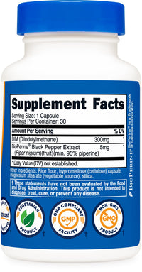 Thumbnail for Nutricost DIM Diindolylmethane 300MG, 30 Capsules