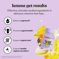 Thumbnail for Lemme Purr Vaginal Probiotic Gummies for Women - Balanced pH, Healthy Odor, Yeast Balance & Flora Support + Vitamin C for Immune Health - Tasty Pineapple (60 Count) (Pack of 2)