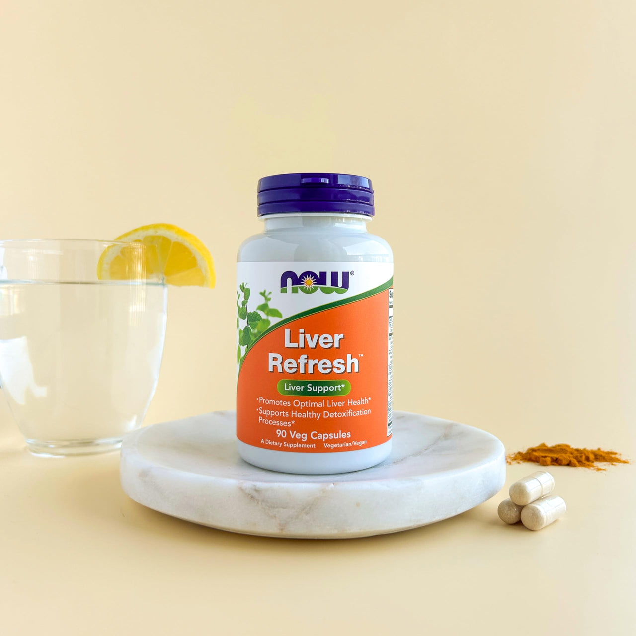NOW Foods Supplements, Liver Refresh™ with Milk Thistle Extract and unique Herb-Enzyme blend, 90 Veg Capsules