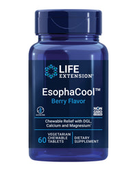 Thumbnail for Life Extension EsophaCool - Gut Health Supplements with Calcium, Magnesium & DGL Licorice Root Extract for Healthy Digestion Stomach Relief & PH Balance - Gluten-Free, Vegetarian - 60 Chewable Tablets
