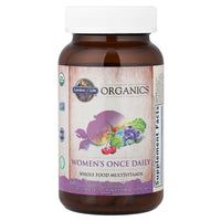 Thumbnail for Garden of Life Organics Multivitamin for Women - Women's Once Daily Multi - Whole Food Multi with Iron, Biotin, Vegan Organic Womens Multivitamin for Health, Energy Hair Skin and Nails, 60 Tablets