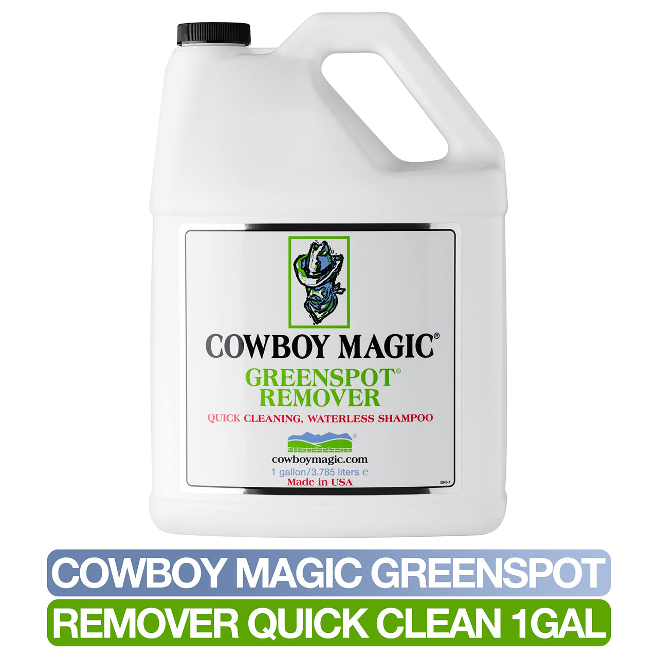 Cowboy Magic Greenspot Remover A Shower in A Bottle Refill Gallon