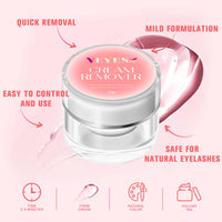 Thumbnail for VEYES INC Cream Lash Remover for Lash Extensions 10g Low Irritation Eyelash Glue Remover Lash Tech Supplies for Professional or Salon Use Peach