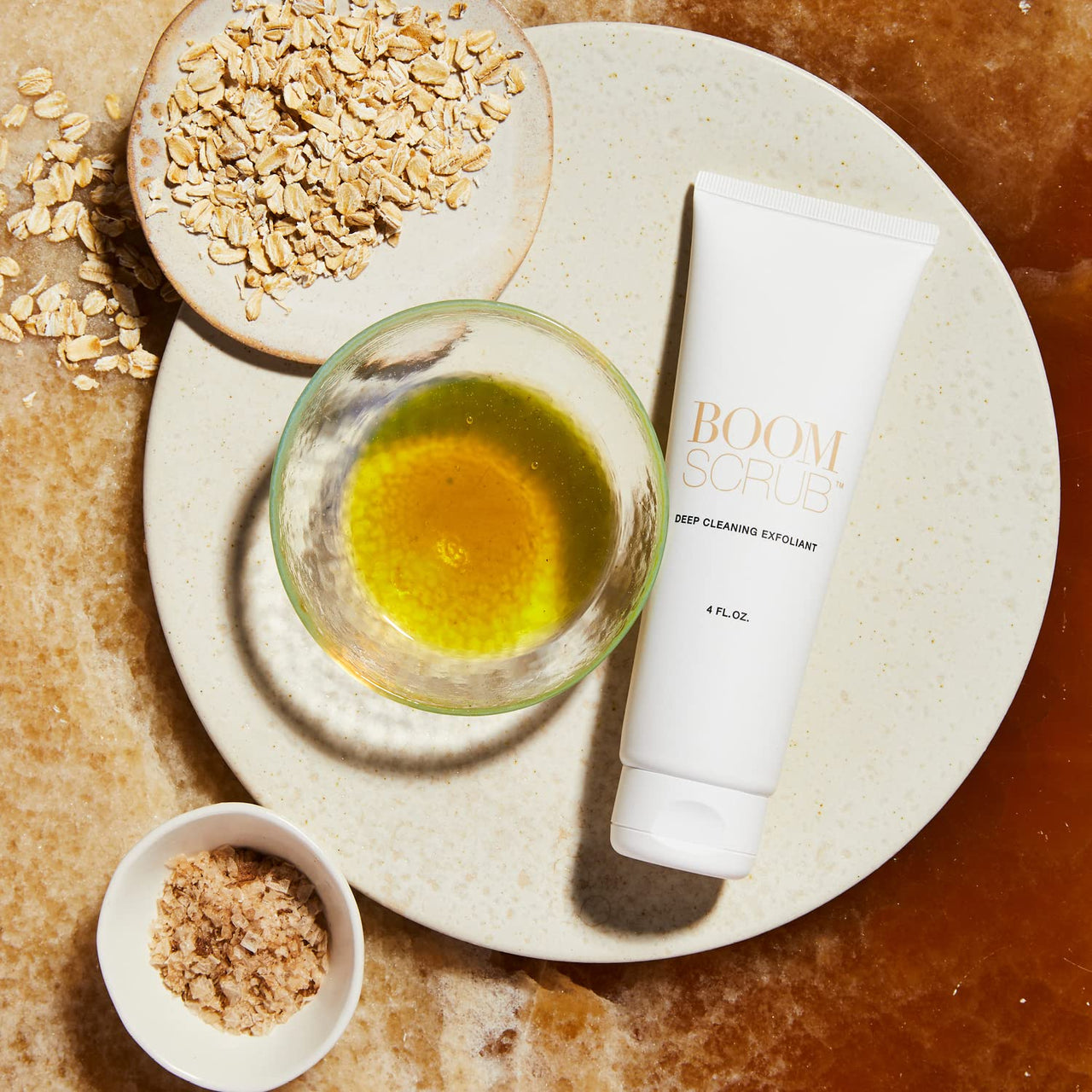 BOOM Scrub Cocoa Rose Exfoliator – Gentle Exfoliating Face Scrub for Mature & Sensitive Skin – Enhances the appearance of Skin, Smooths Texture, Minimizes Pores – Hydrating Botanical Facial Cleanser