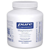 Thumbnail for Pure Encapsulations Magnesium (Citrate) - Supplement for Sleep, Heart Health, Cognitive Health, Bone Health, Energy, Muscles, and Metabolism* - with Premium Magnesium - 180 Capsules