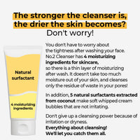 Thumbnail for numbuzin No.2 Cleansing Foam | Deep Clean Fresh Cream Cleanser | Foam Cleanser, Gentle Exfoliation, Deep Cleansing, Natural Ingredients | Blackheads, Excess Oil, Dead Skin Cells | 4.05 fl. oz.