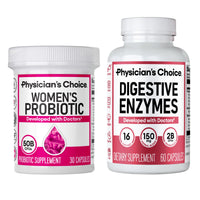 Thumbnail for Physician's CHOICE Women’s Starter Bundle: Women’s Probiotic 30ct + Digestive Enzymes 60ct