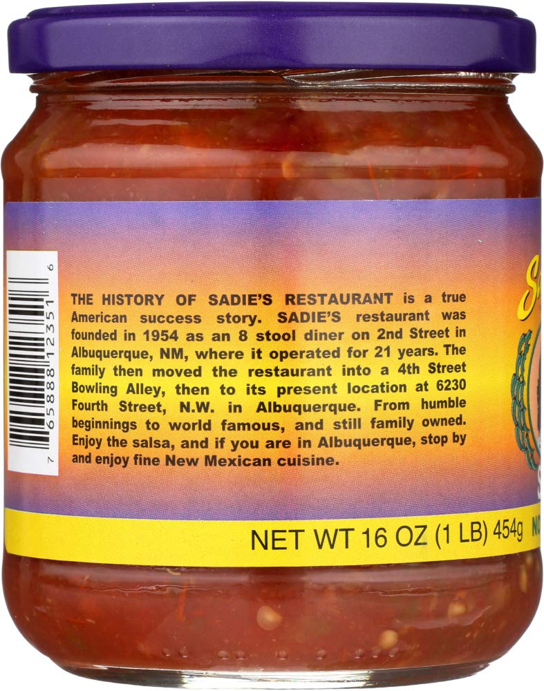 SADIES Not as Hot Salsa, 16 OZ