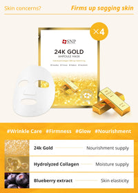 Thumbnail for SNP Variety Ampoule Sheet Mask Set | Bird's Nest, 24K Gold, and Diamond Face Mask | Hydrating, Moisturizing, Nourishing for Sensitive Facial Skin | Korean Face Masks Skincare | 12 Sheets