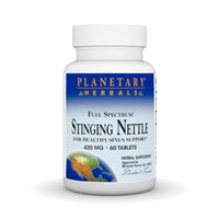 Thumbnail for Planetary Herbals Full Spectrum Stinging Nettles, for Healthy Sinus Support* 420mg - 60 Tablets