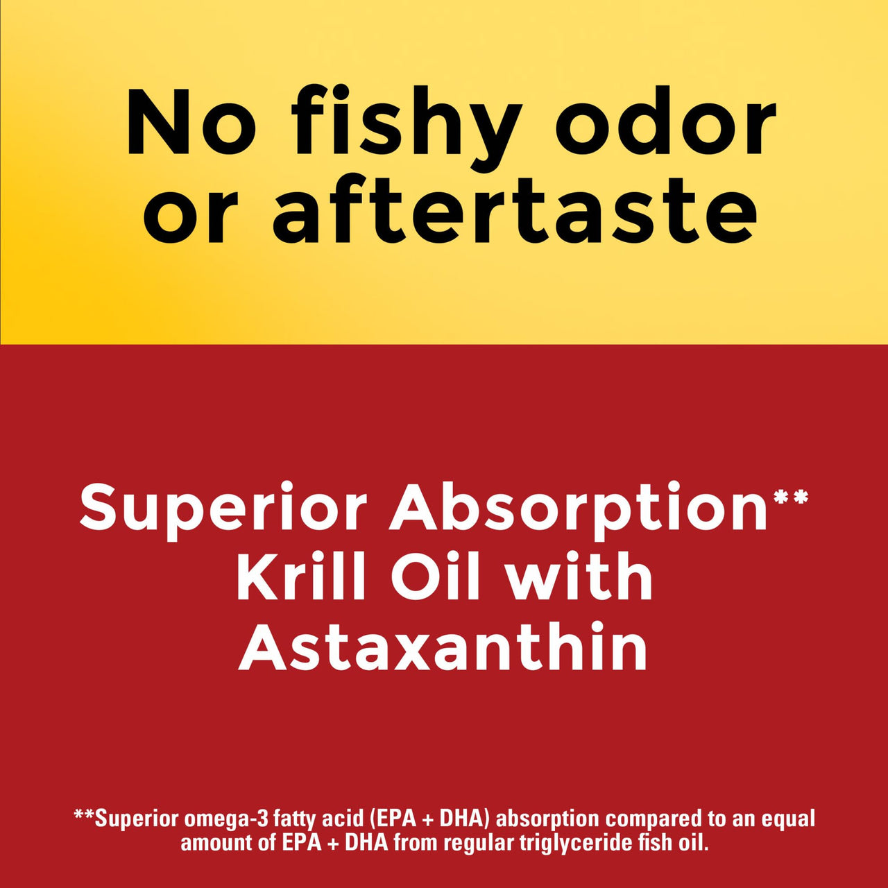 Nature Made Superior Absorption Krill Oil 500mg with Astaxanthin and Phospholipids, Omega 3 for Heart Health Support, Antarctic Krill Oil, 100 Softgels, 100 Day Supply