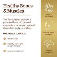 Thumbnail for Solgar Chelated Magnesium, 250 Tablets - Supports Nerve & Muscle Function - Promotes Healthy Bones - Vital for Cellular Energy Release - Non-GMO, Vegan, Gluten Free, Dairy Free - 62 Servings