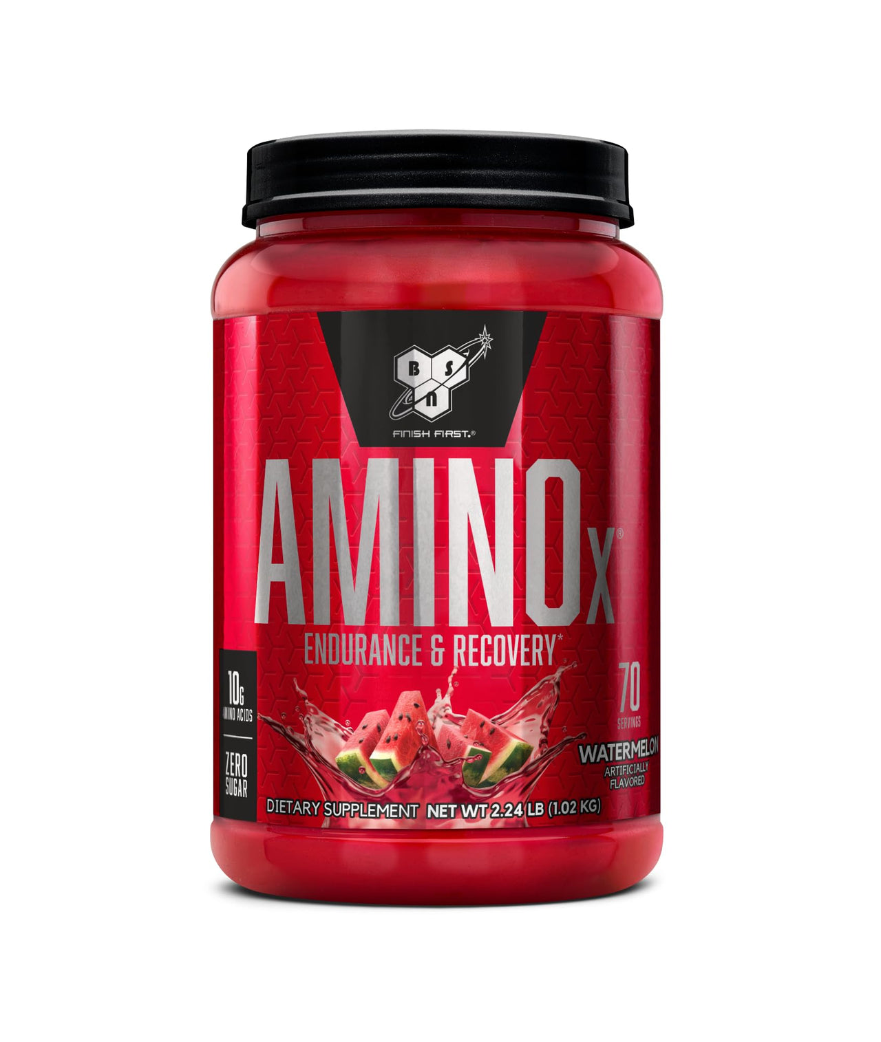 Image 1 of BSN Amino X BCAAs Recovery Powder, Caffeine Free, Watermelon, 70 Servings