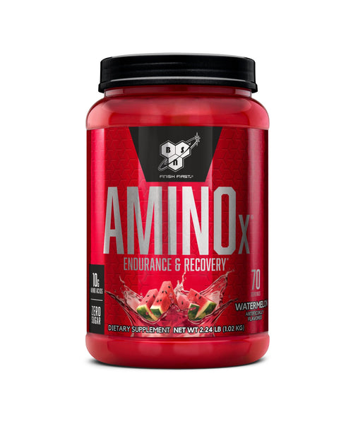 Image 1 of BSN Amino X BCAAs Recovery Powder, Caffeine Free, Watermelon, 70 Servings