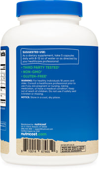Thumbnail for Nutricost Fiber Capsules with Prebiotic Fiber Supplement 300 Capsules - Made with Organic Psyllium Husk & Organic Jerusalem Artichoke, 60 Servings, Gluten Free, 3 G Per Serving