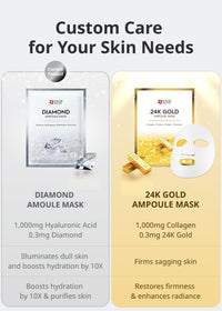 Thumbnail for [K Beauty Snp] Diamond Ampoule Sheet Mask | Tightening, Hydrating, and Nourishing with Real Diamonds for All Oily Skin Types | Korean Face Mask Skincare | Facial Moisturizing | 10 Sheets