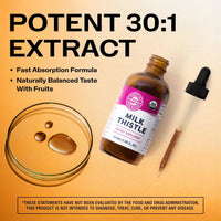 Thumbnail for Vimergy Milk Thistle – Supports Liver Function* 57 2mL (2 Droppers or 44-48 Drops) Servings (110mg Extract Per Serving) – for Healthy Digestion* – USDA Certified Organic, Vegan, Gluten-Free – 115 mL