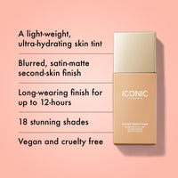 Thumbnail for ICONIC LONDON Super Smoother Blurring Skin Tint | Light to Medium Coverage, Hydrating, Ultra-Lightweight Tinted Moisturizer, Cruelty-Free, Vegan Makeup (Warm Light) 1.01 Fl oz