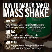 Thumbnail for NAKED Vegan Mass - Natural Vegan Weight Gainer Protein Powder - 1,230 Calories, NSF Certified, Non-GMO, Soy & Gluten Free, No Artificial Ingredients - 8LB Bulk - 11 Servings