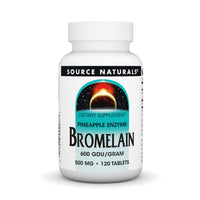 Thumbnail for Source Naturals Bromelain, Proteolytic Enzyme Supplement, 500mg - 120 Tablets