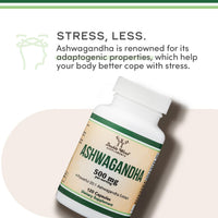 Thumbnail for Ashwagandha Capsules, 120 Count (500mg Extract 20:1 Potency) Adaptogen Stress Relief by Double Wood