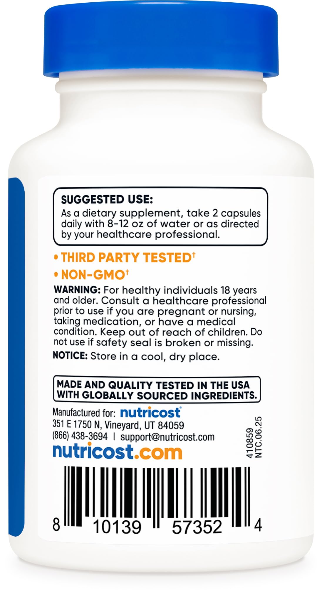 Nutricost Coleus Forskohlii 500mg, 60 Capsules - Maximum Strength Formula