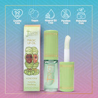 Thumbnail for Juvia's Place Magic Lip Oil - Honeydew - Smooth, Hydrating with Vitamin E for Soft, Glossy, Juicy Lips - Infused with Fruit Extracts - Tinted, Shimmering, Lightweight & Non-sticky Lip Oil for Summer