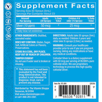 Thumbnail for The Vitamin Shoppe Colloidal Silver Spray 10 PPM - Immune System Support | Nano Silver Particles | 4 oz Spray Bottle | 99.99% Pure