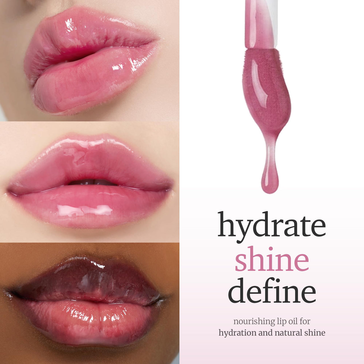NOONI Korean Lip Oil - Applefig | Long-Lasting, Moisturizing, Plumping, Revitalizing for Dry Lips, Waterproof, No Peel Off, Hydrating, Nourishing Crystal Clear, 0.12 FL Oz