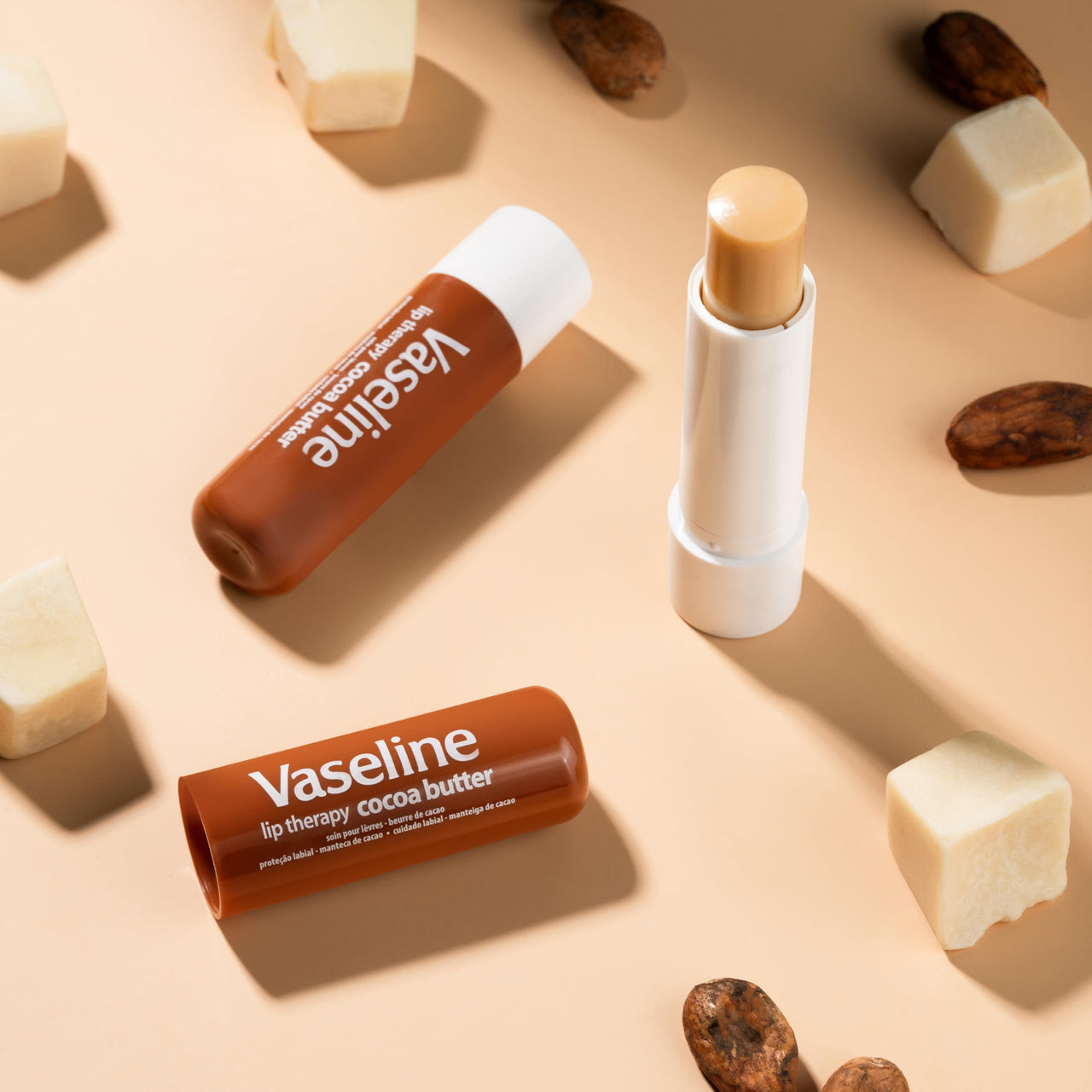 Vaseline Cocoa Butter Healing Jelly Travel-Size 6-Pack – Rich Moisturizing Ointment, Skin Protectant for Soothing Cracked, Dry Skin, 1.75 Oz Ea