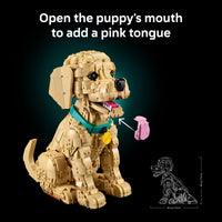 Thumbnail for LEGO Icons Golden Retriever Puppy Building Set for Adults, Ages 18+ - Gift for Birthdays - Decor for Home, Bedroom, or Book Shelf - Posable Dog Figure - 11384