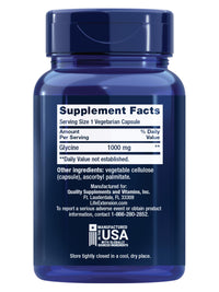 Thumbnail for Life Extension Glycine, 1000 mg, Amino Acid That Promotes Healthy Sleep, Gluten-Free, Non-GMO, Vegetarian, 100 Capsules