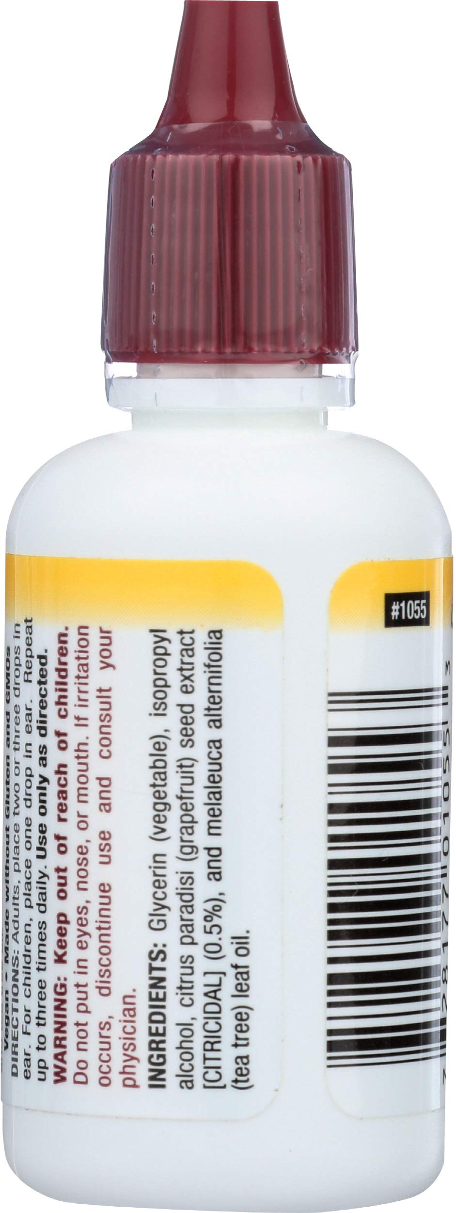 NutriBiotic – Ear Drops, 1 Fl Oz | Gentle & Soothing Ear Support with Grapefruit Seed Extract & Tea Tree Oil | Vegan | Non-Medicated | Made without GMOs & Gluten