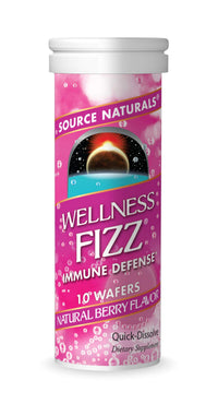Thumbnail for Source Naturals Wellness Fizz, Natural Berry Flavor - 10 Wafers