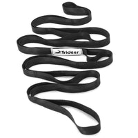 Thumbnail for Trideer Stretching Strap Yoga Strap Physical Therapy for Home Workout, Exercise, Pilates and Gymnastics, 10 Loops Non-Elastic Stretch Bands with Aesthetic Packaging for Women & Men (Black)