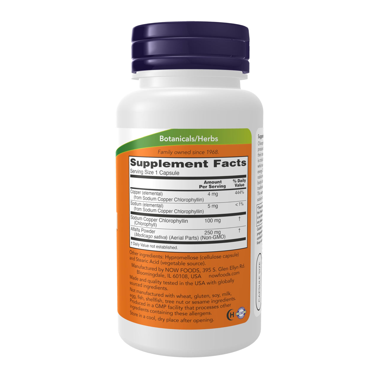 Now Foods Chlorophyll 100 mg Caps, 90 ct